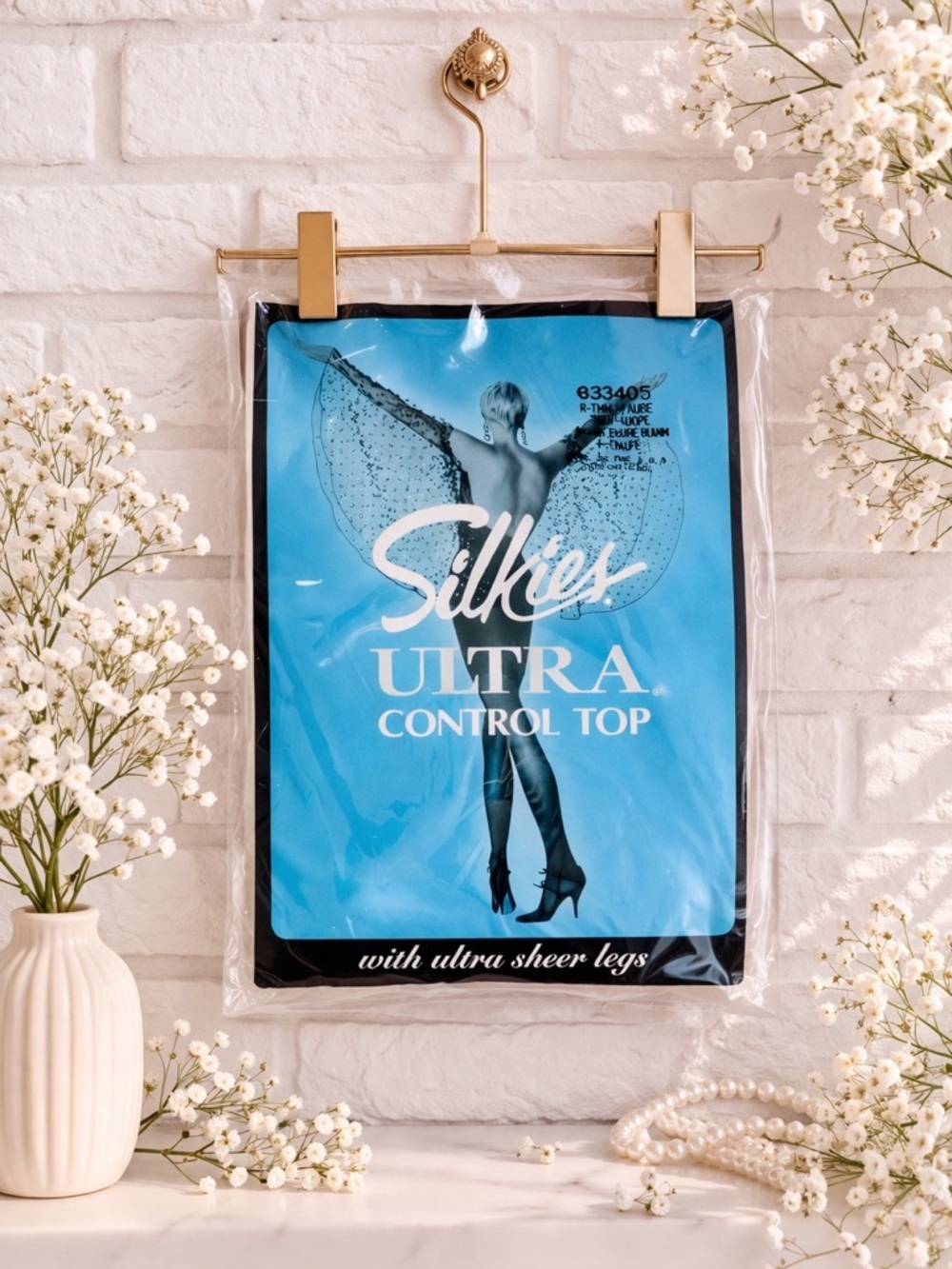 Vintage NEW IN PACKAGE Silkies Ultra Control Top Taupe Pantyhose Size X-TALL
